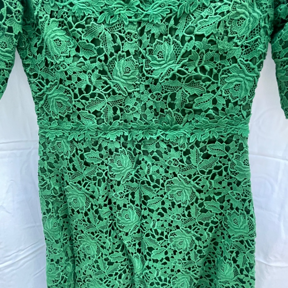 Valentino, Lace Dress, Emerald Green, XS - Picture 8 of 16